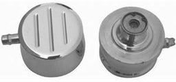 RPC Fits Valve Covers with 1-1/4" Holes Aluminium PVC Push-in Air Breather with 1" Neck, Chrome Ball Milled Style RPCR61 Autofit