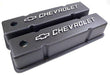 RPC Height of Valve Covers 3.875", Installed Oil Baffles, Made from High- Black S/B Valve Covers with Bowtie " Chev Raised Logo RPCR6336 Autofit