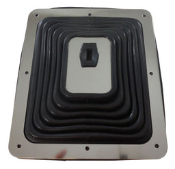 RPC Large Rubber Shifter Boot with Chrome Plate 7-3/4" x 8-3/4" RPCR9631 Autofit