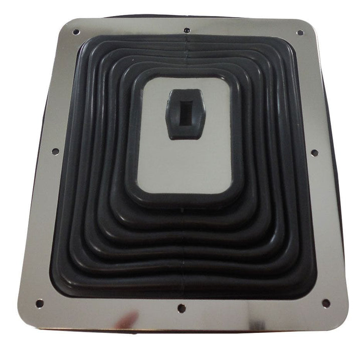 RPC Large Rubber Shifter Boot with Chrome Plate 7-3/4" x 8-3/4" RPCR9631 Autofit