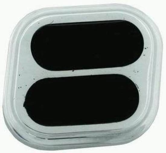 RPC Polished Aluminium Dimmer Pedal Square with Rubber Insert RPCR8514 Autofit