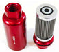 RPC Red Finish, 6" x 2" 60 Micron Inline Fuel Fillter with -10 ORB Ports RPCR5431 Autofit