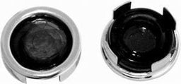 RPC Requires 15/16" Hole for Installation, Plastic with Chrome Bezel Blue Dot Tail Light Insert (Pack of 2) RPCR9472 Autofit