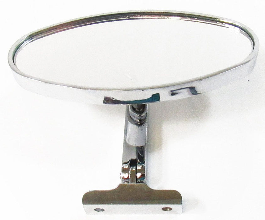 RPC Screw-on Style 1-3/8" Center Mounted Items Chrome Steel Oval Interior Mirror 5" Dia RPCR6616 Autofit