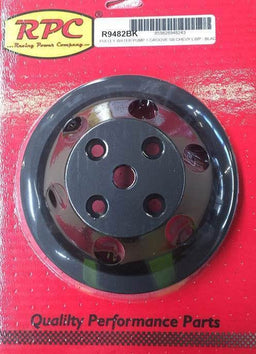 RPC Single Groove, fits SB Chev with Long Water Pump Black Aluminium Water Pump Pulley RPCR9482BK Autofit