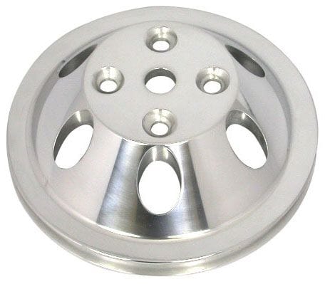 RPC Single Groove, fits SB Chev with Long Water Pump Polished Aluminium Water Pump Pulley RPCR9482POL Autofit