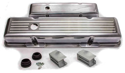 RPC Small Block Chev Ball-Milled Aluminium Valve Covers Tall Profile (Polished) RPCR6130 Autofit