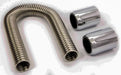 RPC Stainless Steel Heater Hose Kit, 44" Hose Length with Polished End Caps RPCR7313 Autofit