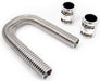 RPC Stainless Steel Radiator Hose Kit, 12" Hose Length with Chrome End Caps RPCR7302 Autofit