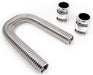 RPC Stainless Steel Radiator Hose Kit, 24" Hose Length with Polished End Caps RPCR73 Autofit