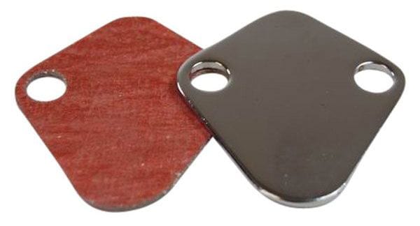 RPC Suit BB Chev, SB Ford Windsor, Chrysler & Holden 6cyl Chrome Steel Fuel Pump Block Off Plate with Gasket RPCR2058 Autofit