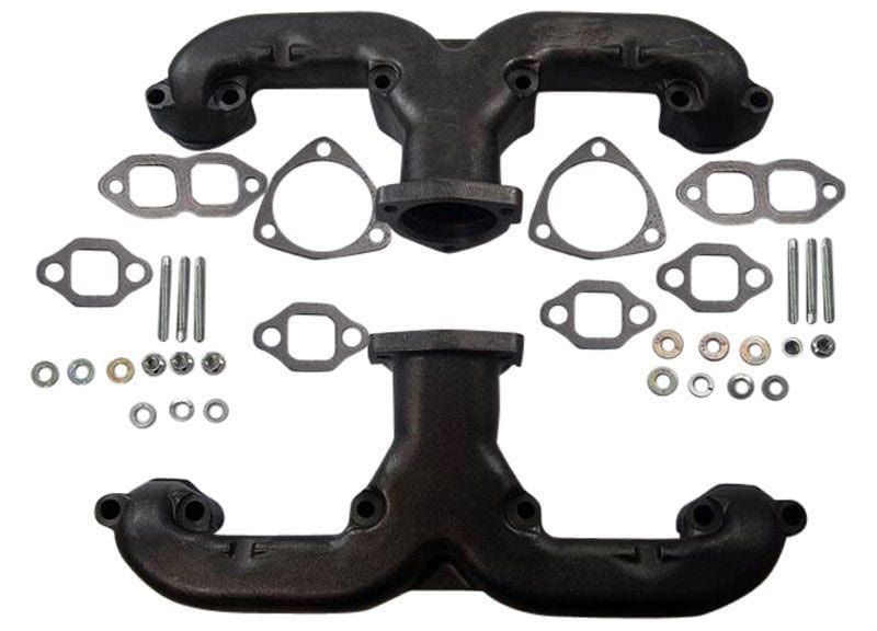 RPC Suit Chev S/B 283-400 Rams Horn Exhaust Manifolds, Raw Cast Iron (Pair) RPCR900 Autofit