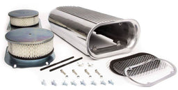 RPC Suit Dual Carburettors Aluminium Hilborn Style Scoop with Fins (Polished) RPCR5233 Autofit