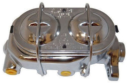 RPC Suit GM Corvette, Ports on Both Sides Chrome Aluminium Master Cylinder Dual Bail Cap & Dual Reservoir Bore 1-1/8" RPCR Autofit