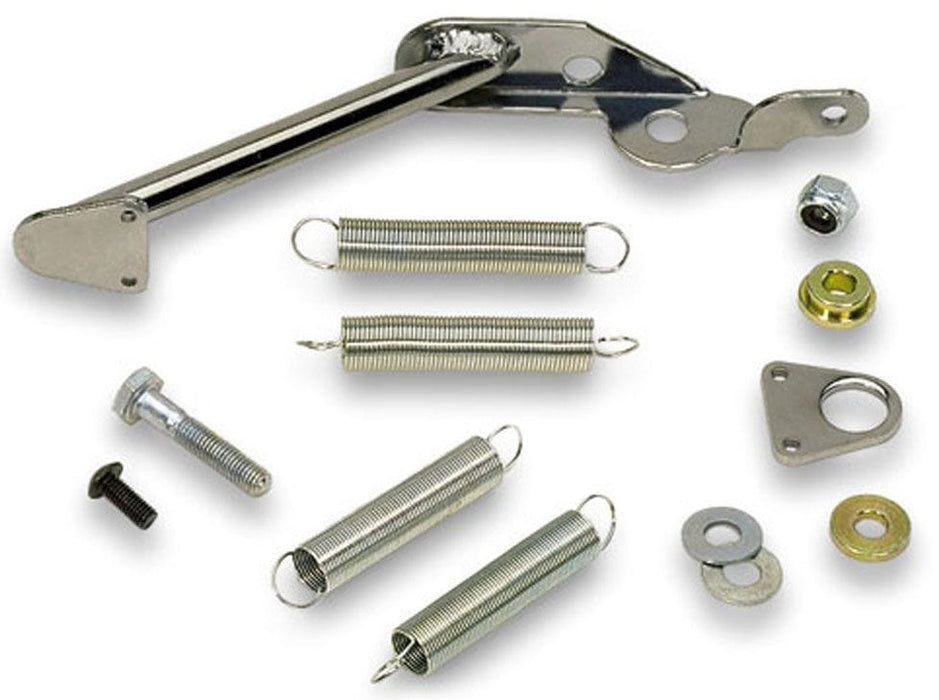 RPC Suit Holley 2300 / 2305 2bbl & 4150 / 4160 4bbl (Includes heavy & lig Chrome Steel Carburettor Mount Throttle Return Kit RPCR2083 Autofit