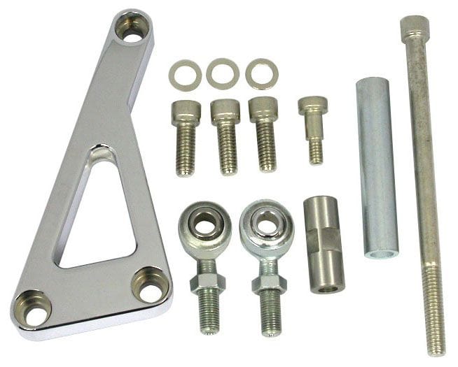 RPC Suit S/B Chev with Long Water Pump Aluminium "Outward Mount" Alternator Bracket, Chrome Finish RPCR6402 Autofit