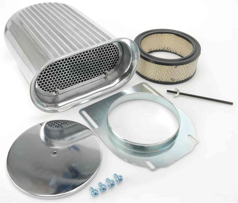 RPC Suit Single Carburettor Full Finned Small Aluminium Scoop (Polished) RPCR5247 Autofit