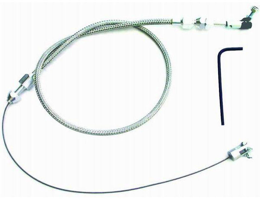 RPC Universal Stainless Steel Throttle Cable Assembly Kit with 24" Housing RPCR6054 Autofit