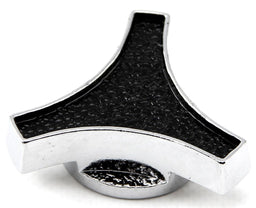 RPC With 5/16"-18 Thread Air Cleaner Wing Nut Large Deluxe with Black Top & Chrome Steel RPCR2180 Autofit