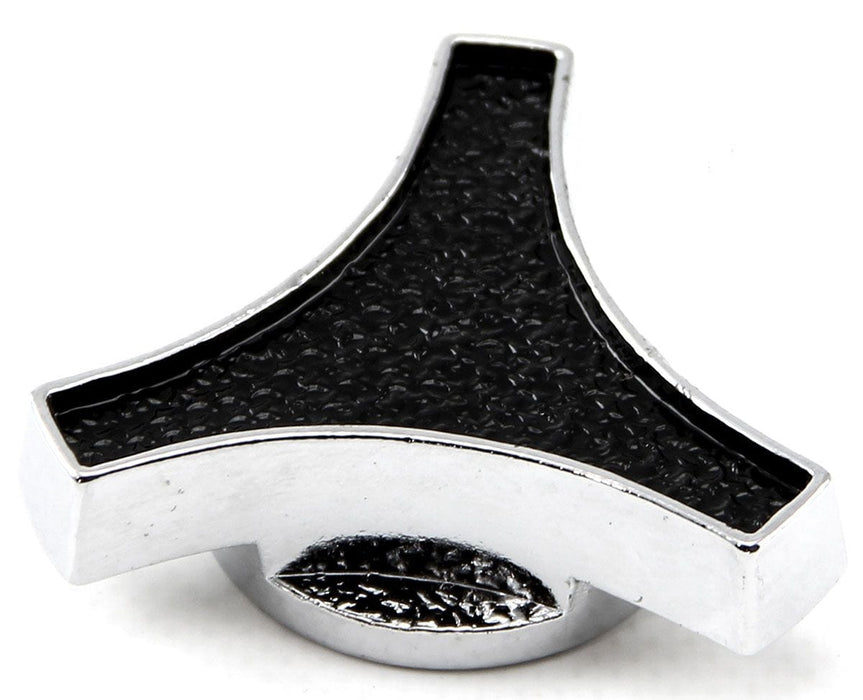 RPC With 5/16"-18 Thread Air Cleaner Wing Nut Large Deluxe with Black Top & Chrome Steel RPCR2180 Autofit