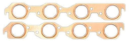 SCE Suit B/B Chev with Large Round Ports Pro Copper Embossed Exhaust Gasket - 2.050" Round SCE-4313 Autofit