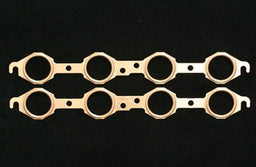 SCE Suit Chev LS1, LS7 Large Port Pro Copper Embossed Exhaust Gasket - 1.750" Round SCE-4119 Autofit