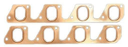 SCE Suit Ford 302-351C (2V) Pro Copper Embossed Exhaust Gasket - 1.350" x 1.875" SCE-4052 Autofit