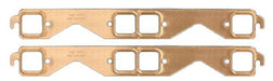 SCE Suit S/B Chev with Stock Square Ports Pro Copper Embossed Exhaust Gasket - 1.40" x 1.40" SCE-4211 Autofit