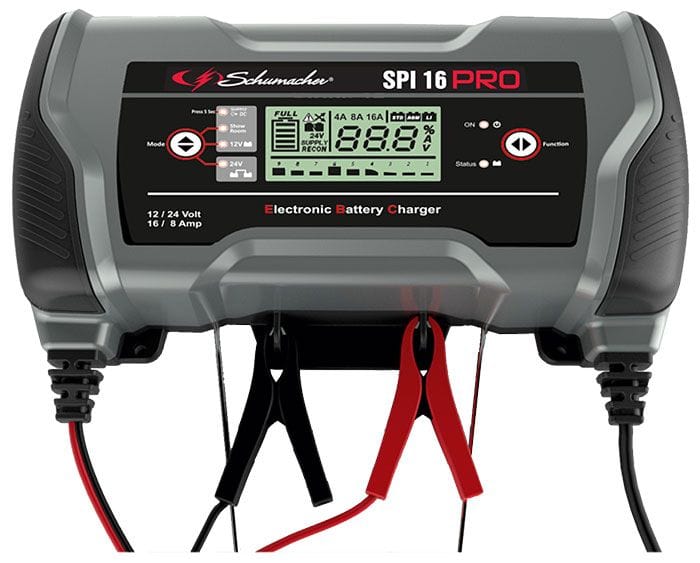Schumacher 12V-16A / 24V-8A, Up to 360ah Charge Capacity Battery Charger SESPIPRO16 Autofit
