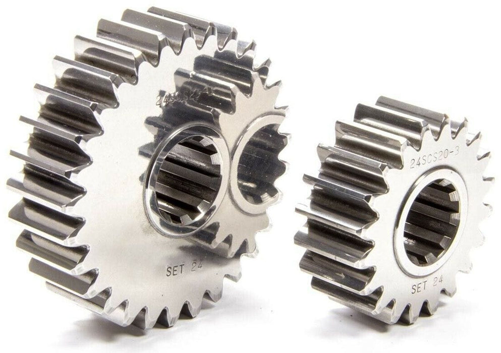 SCS Gear Set No. 04K (18/23 Teeth, 1.278 Spur Ratio) 10-Spline Sportsman Series Quick Change Gear Set SCS-SP04K Autofit