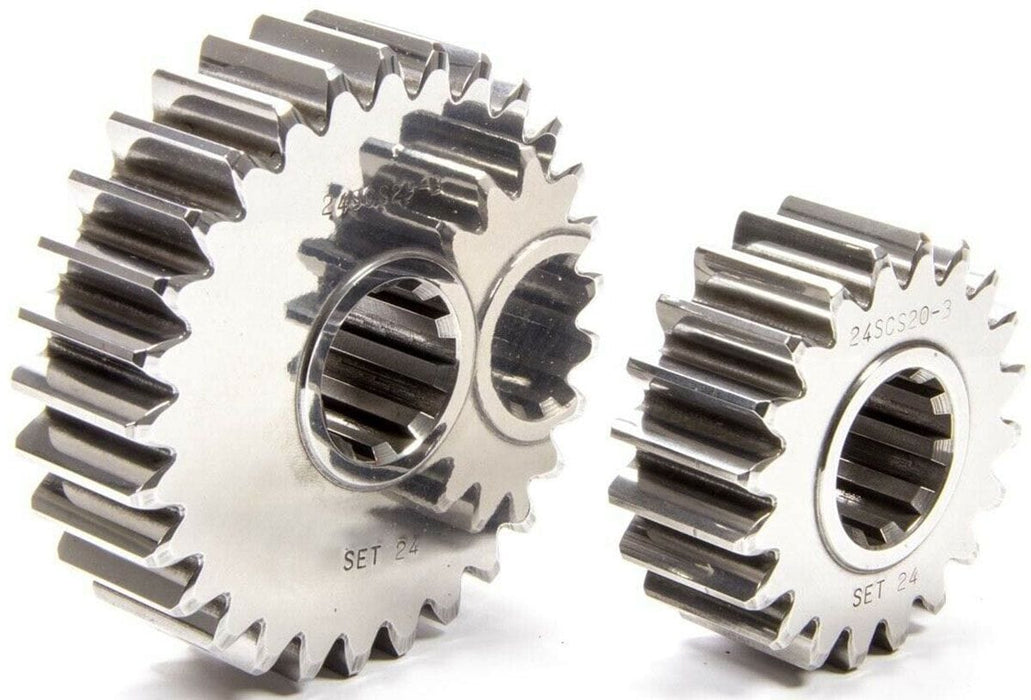 SCS Gear Set No. 16 (24/32 Teeth, 1.333 Spur Ratio) 10-Spline Sportsman Series Quick Change Gear Set SCS-SP16 Autofit