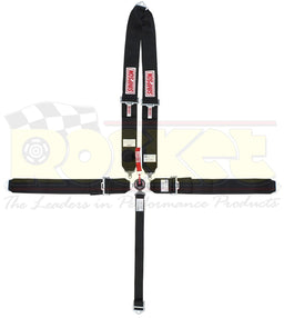 SIMPSON Black 55" Camlock, Pull Down, Roll Bar V Harness, Bolt In V Mount Harness SI29108BK Autofit