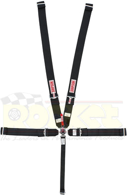 SIMPSON Black 55" Camlock, Pull Down, Wrap Around/Bolt In 5 Point Harness SI29112BK Autofit