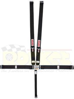 SIMPSON Black 62" Latch & Link, Pull Down, Wrap Around Bar Mount 5 Point Latch F/X Harness SI29072BK Autofit