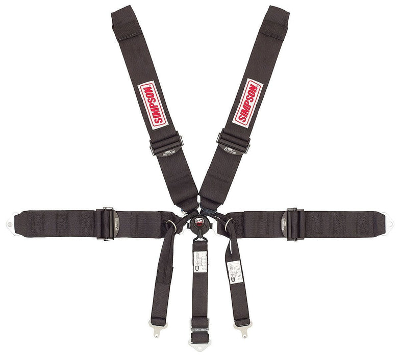 SIMPSON Black Camlock, Pull Down, Bolt-In, Rotary Series 6 Point Harness SI29118SO Autofit