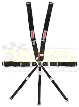 SIMPSON Black Camlock, Pull Down, Bolt In Suit Funny Car & Dragster Drag Racing 7 Point Harness SI29115BK Autofit