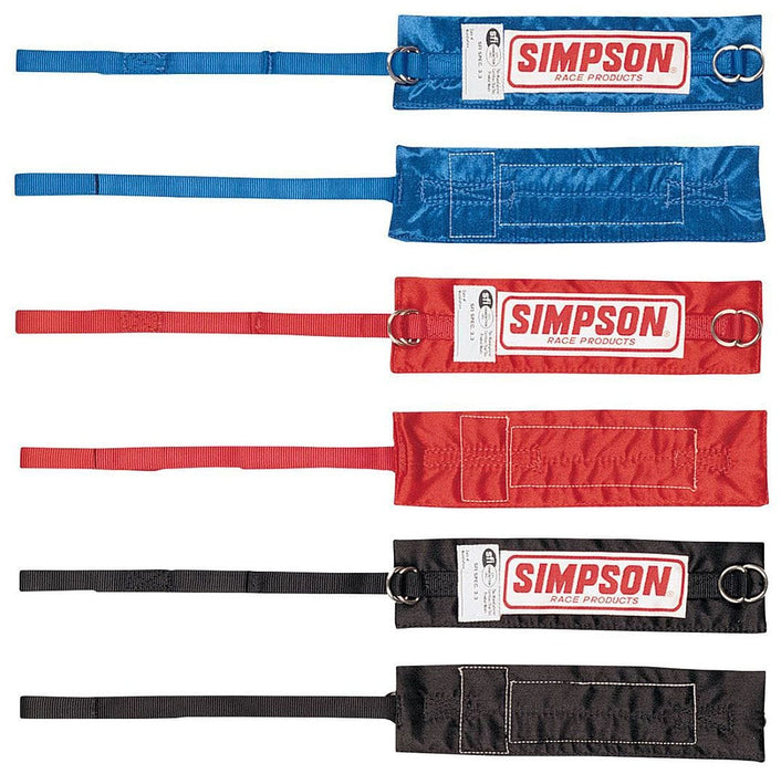 SIMPSON Black, Individual Strap Mount, Sold As Pairs Arm Restraint SI36000BK Autofit