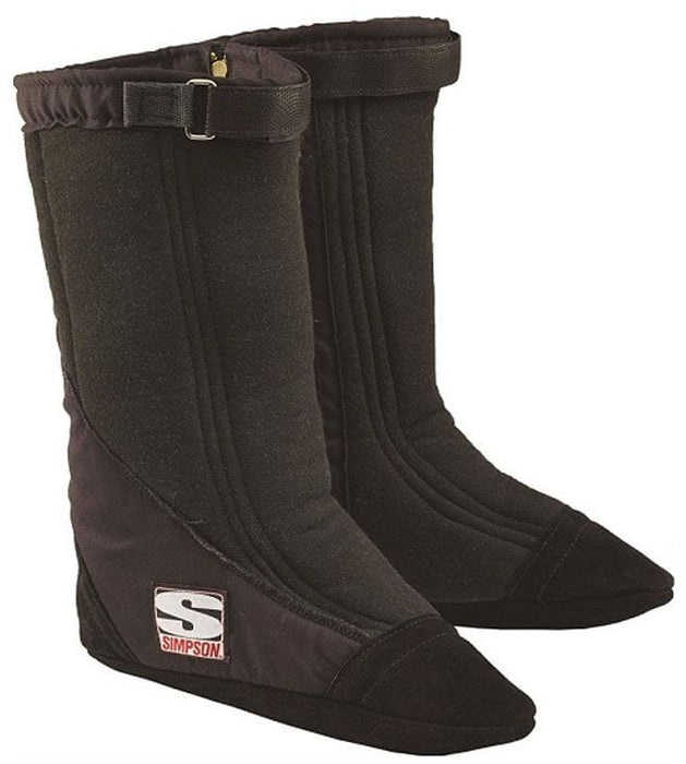 SIMPSON Black SFI-20, Medium Suit FC With Shoe Size 7-1/2 To 8 Drag Boots SI37020-M Autofit