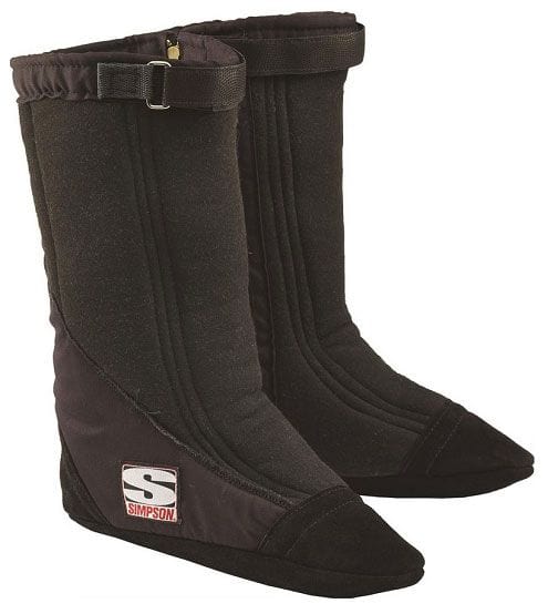 Simpson Black SFI-20, Medium Suit TF/FC Shoe size 7 To 8-1/2 Drag Boot "Holeshot" SI37021M Autofit