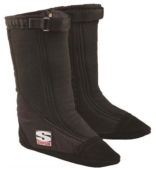 SIMPSON Black SFI-20, Small Suit TF/FC Shoe size 5-1/2 To 7 Drag Boot "Holeshot" SI37021S Autofit