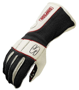 Simpson Black/White, Large, SFI 3.3/5 Vortex Glove SIVRLK Autofit