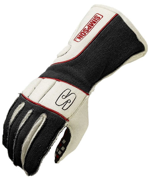 SIMPSON Black/White, X-Large, SFI 3.3/5 Vortex Glove SIVRXK Autofit