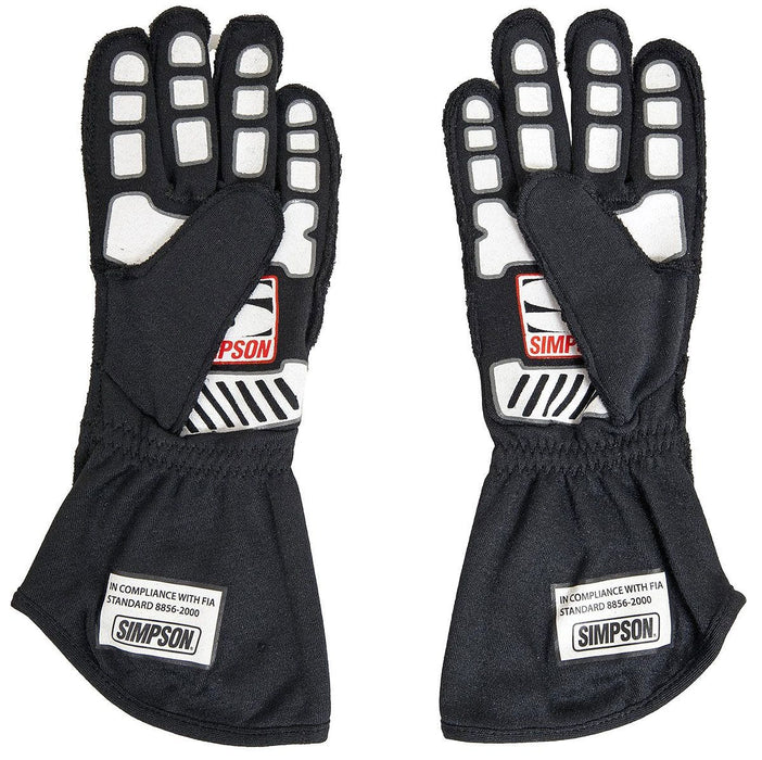 SIMPSON Large, Black, SFI & FIA Approved Competitor Glove SI21300LK Autofit