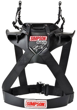 SIMPSON Large - Chest 44-48", Quick Release Sliding Tethers, SFI 38.1 Hybrid Sport - Head & Neck Restraint SI-HSLRG11 Autofit