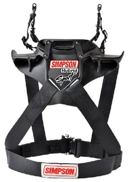 SIMPSON Large - Chest 44-48", Sliding Tethers With No Post, FIA Approved 8858 Hybrid Sport - Head & Neck Restraint SI-HSLRG11PA-FIA Autofit