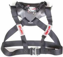 SIMPSON Large - Chest 44-48", Sliding Tethers With No Post, FIA Approved 8858 Hybrid Sport - Head & Neck Restraint SI-HSLRG11PA-FIA Autofit