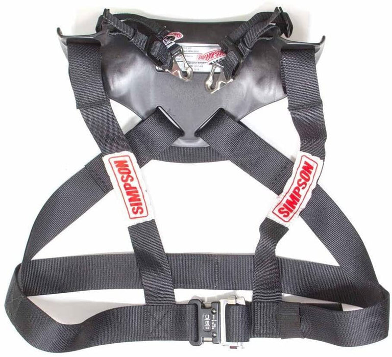 SIMPSON Large - Chest 44-48", Sliding Tethers With No Post, FIA Approved 8858 Hybrid Sport - Head & Neck Restraint SI-HSLRG11PA-FIA Autofit