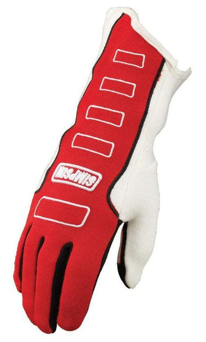 Simpson Large, Red, SFI & FIA Approved Competitor Glove SI21300LR Autofit