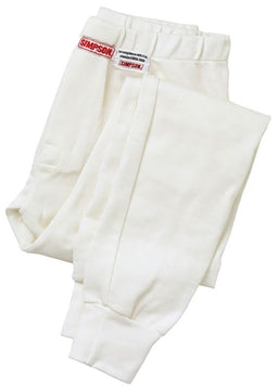 Simpson Medium, Full Length White Pants, FIA Approved 7oz Nomex Soft Knit Pants SI20001M Autofit