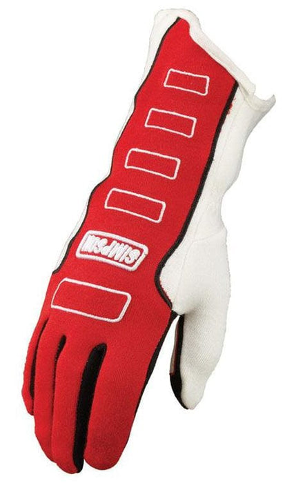 SIMPSON Medium, Red, SFI & FIA Approved Competitor Glove SI21300MR Autofit